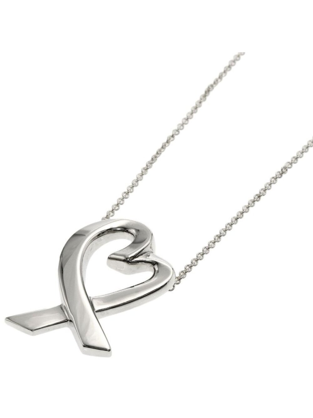 Tiffany & Co Loving Heart Necklace Silver